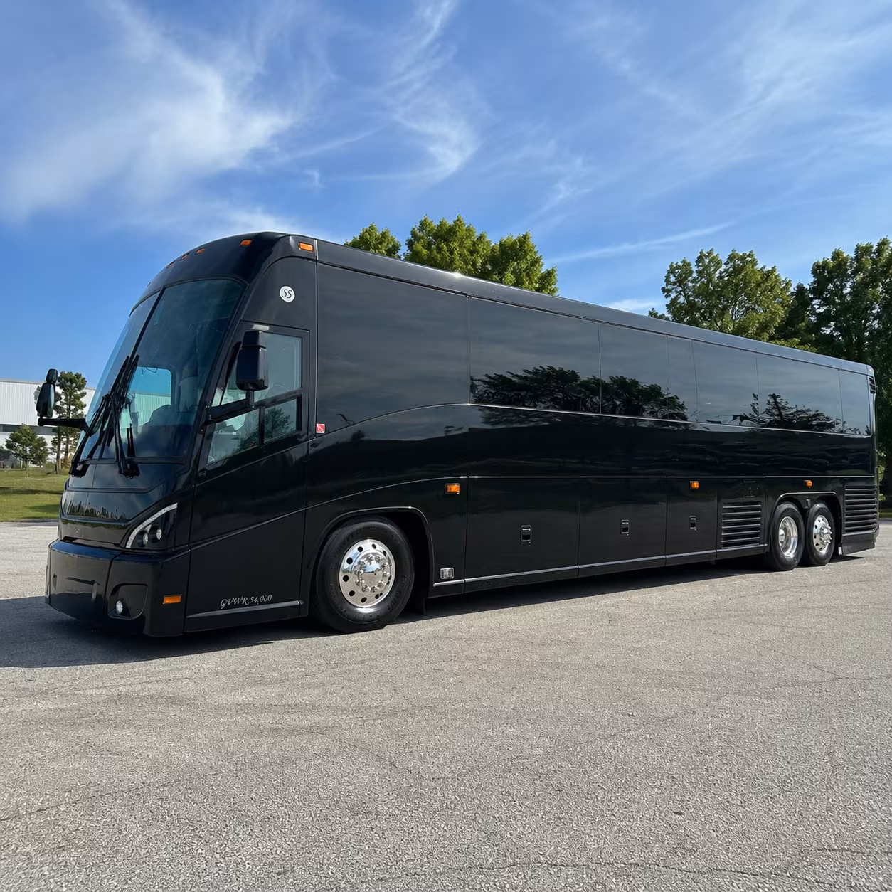 long beach 47 passenger charter bus