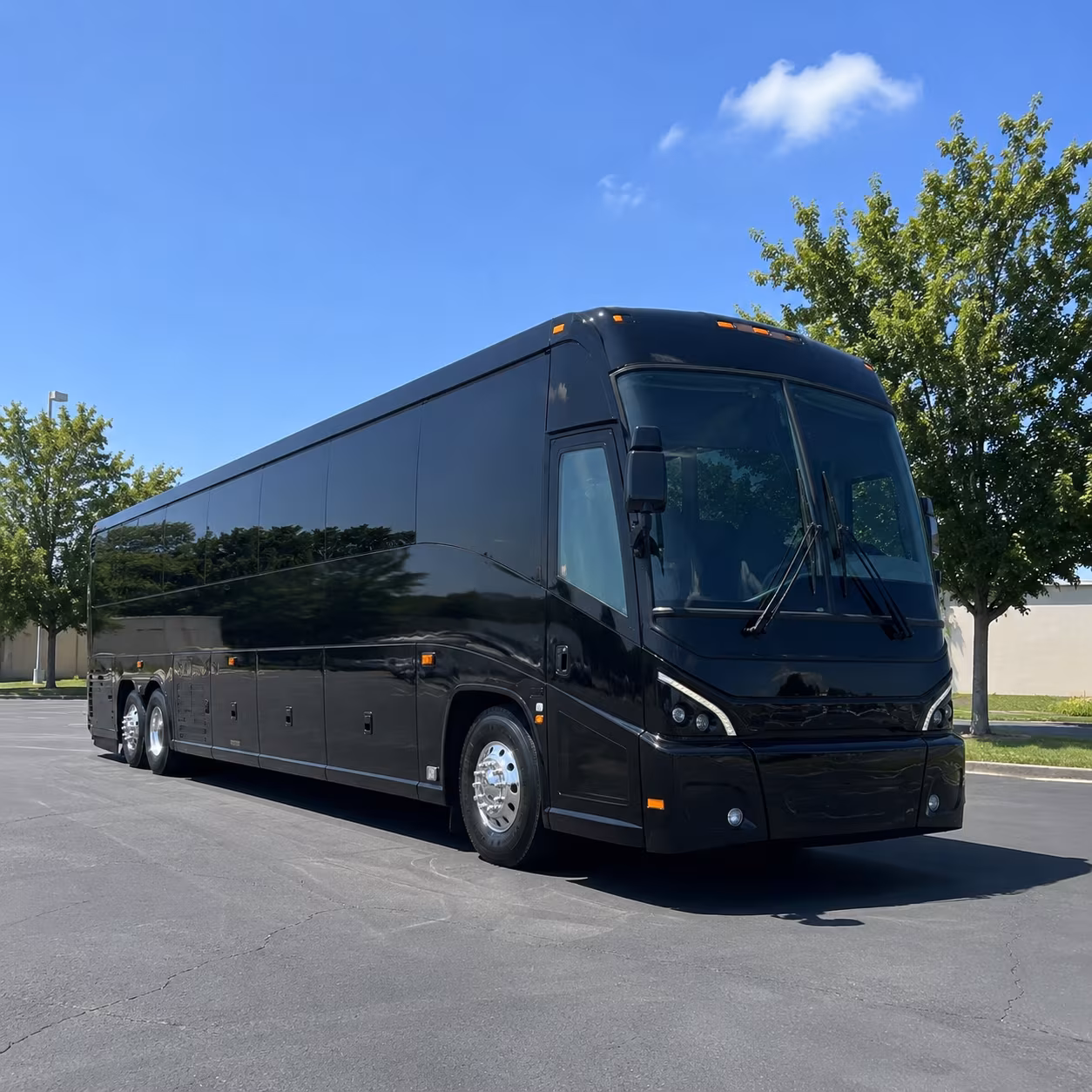 long beach 56 passenger charter bus