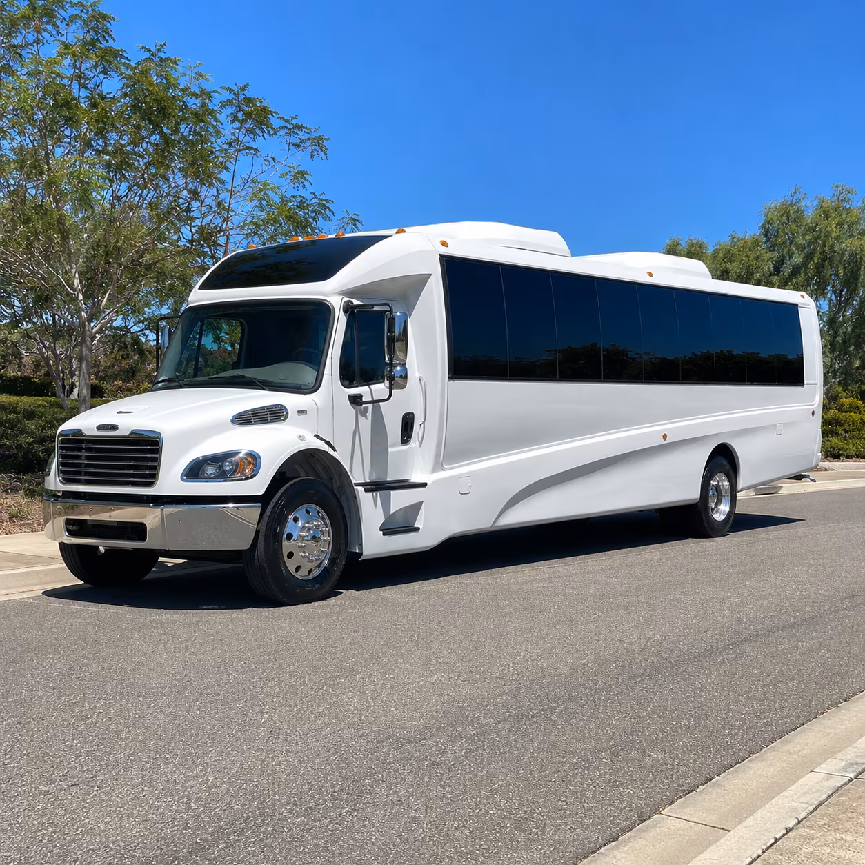 long beach bus rental service area