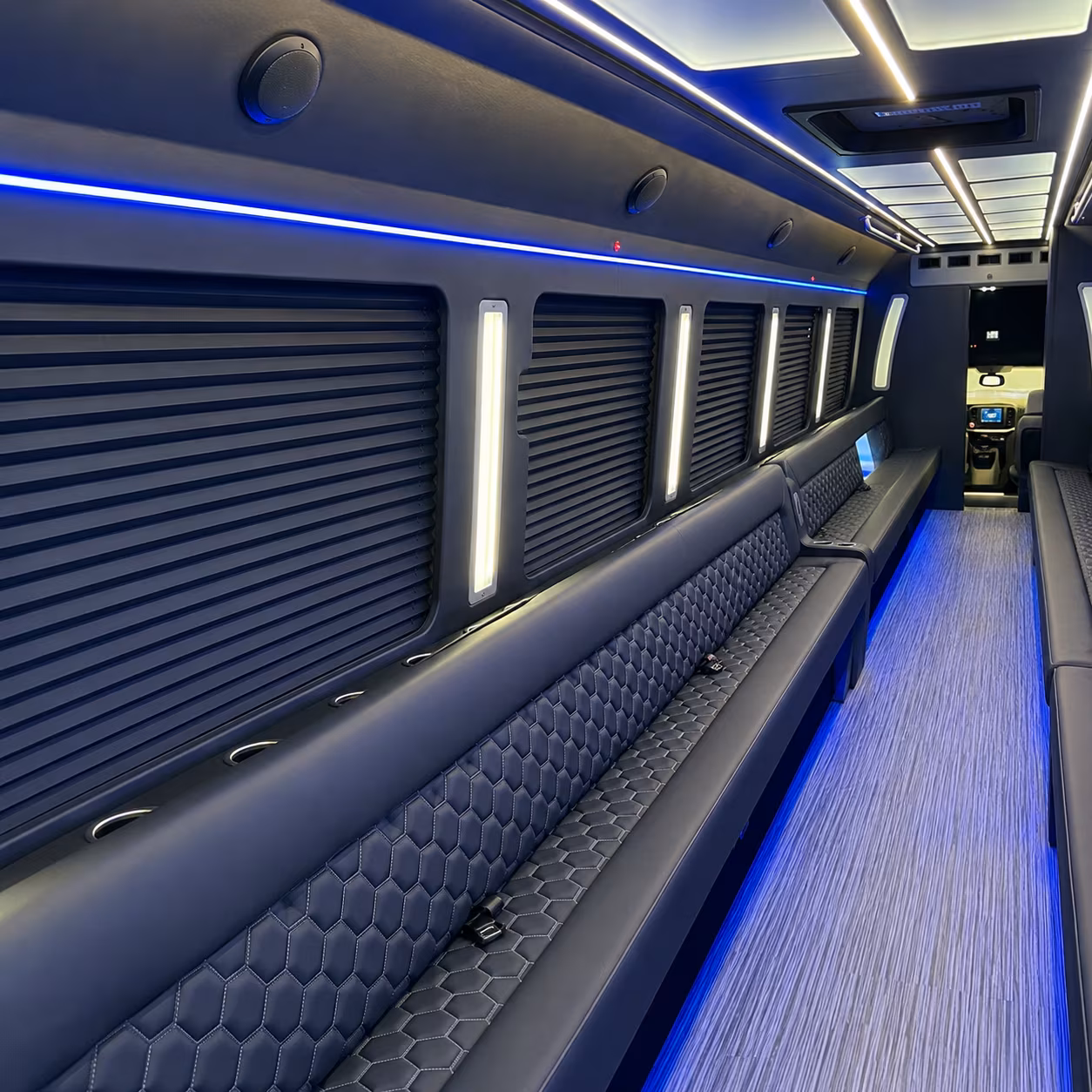long beach party bus inside