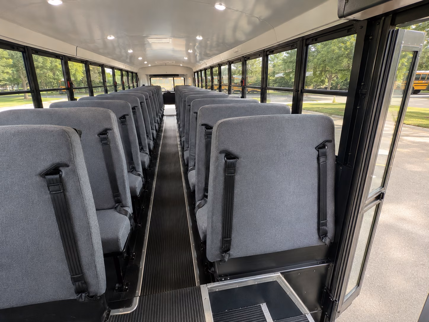 long beach school bus interior