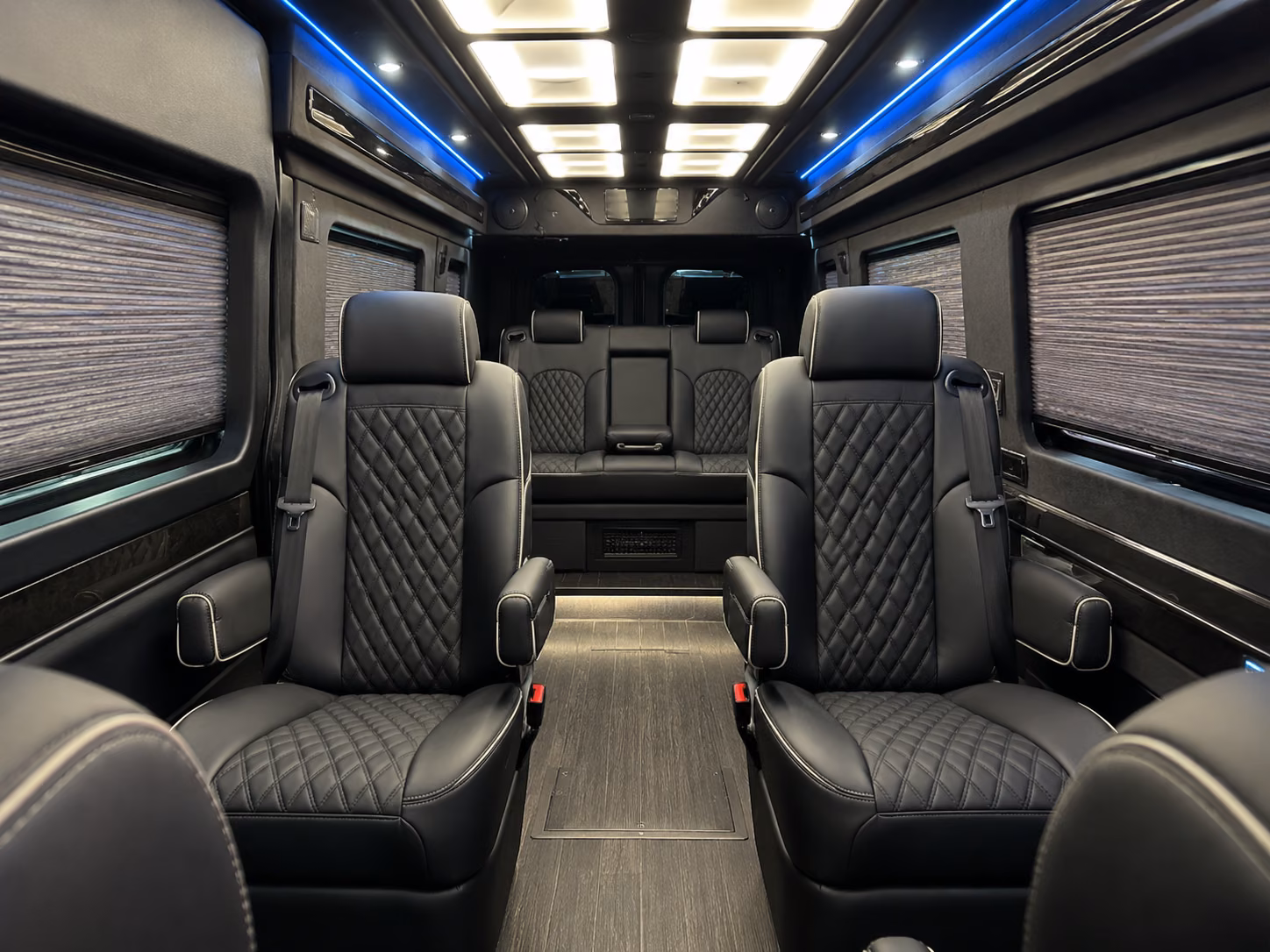 long beach sprinter van with driver interior